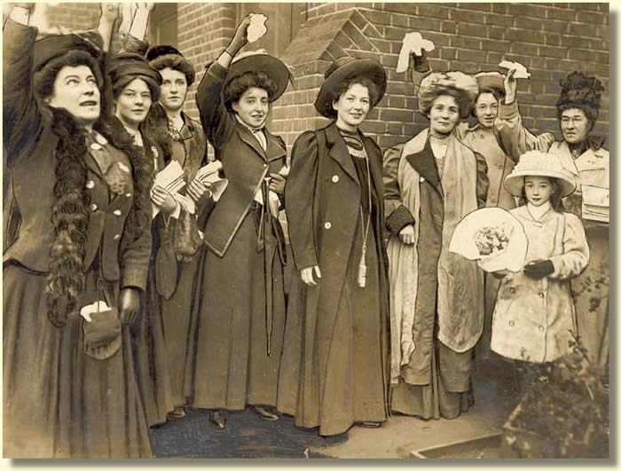 suffragist march